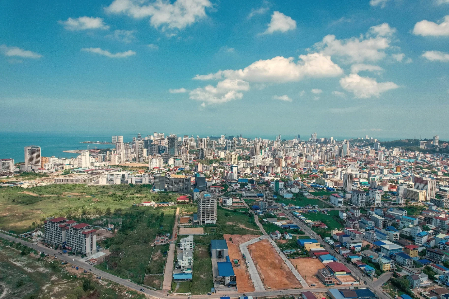 Coastal city skyline panorama, Cambodia — Anna Kim property advisory
